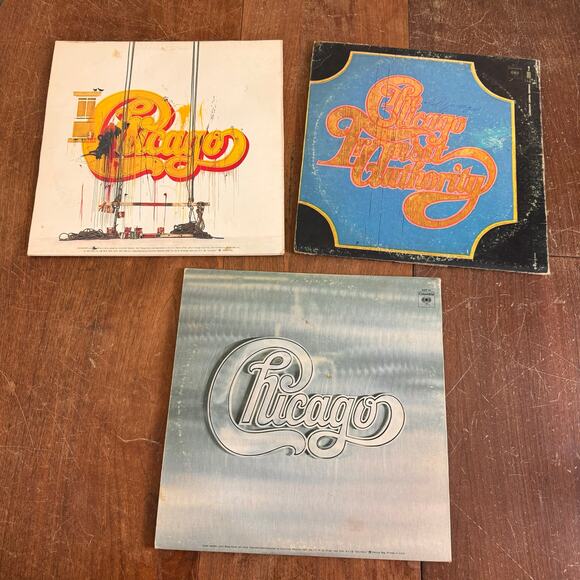 BUNDLE LOT of 3 Chicago Vintage Records 1970s Columbia Records - Picture 3 of 14